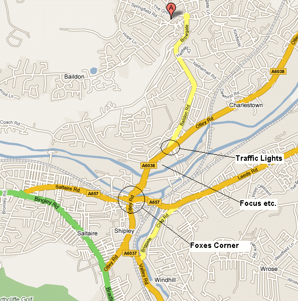 Shipley & Baildon Map
